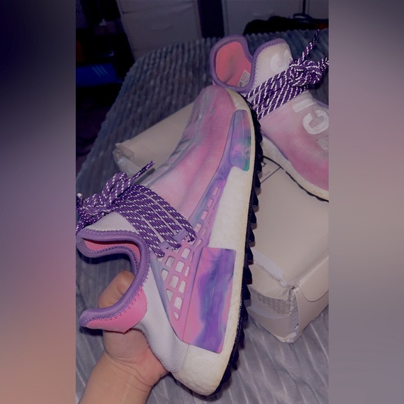 adidas gazelle silver green womens Adidas Human Race NMD Pharrell Holi Festival (Pink Glow).  Luxuries By Luck